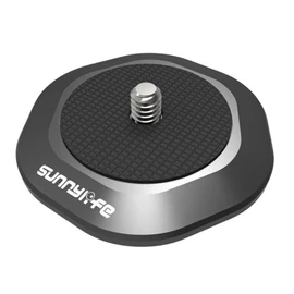 CamGo Sunnylife 1/4" Magnetic Base Mount for GoPro / Insta360 X5 X4 X3 GO3 Ace Pro 2 1 / Osmo Action 5 4 3 / Osmo Pocket 3 2