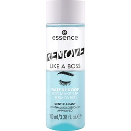 essence Remove Like A Boss Waterproof Eye Make-Up Remover, Eye Makeup Remover, Nourishing, Vegan, No Microplastic Particles, Nanoparticles Free, Alcohol-Free, Pack of 100 ml