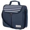 anndora Mini Cool Bag 4 Litre Lunch Bag Blue White