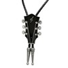 Moranse Bolo Tie With Guitar Music Lover Design Cowboy and