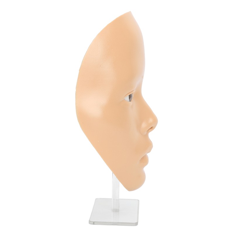Silicone Makeup Practice Full Face Board with 20ml Cleansing Oil