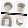 Levemolo Exhaust Hose Coupler for Air Conditioner Left Right Rotation