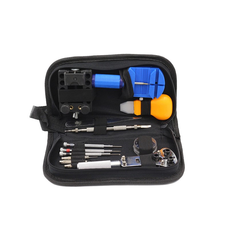 FixtureDisplays 13-Piece Watch Repair Tool Kit Case Holder Precision Screwdrivers