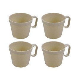 Captain Stag MP-101 Outdoor Cup, Antibacterial, Set of 4, Sun March, Holiday Joy, Stacking Cup, 8.1 fl oz (230 ml)