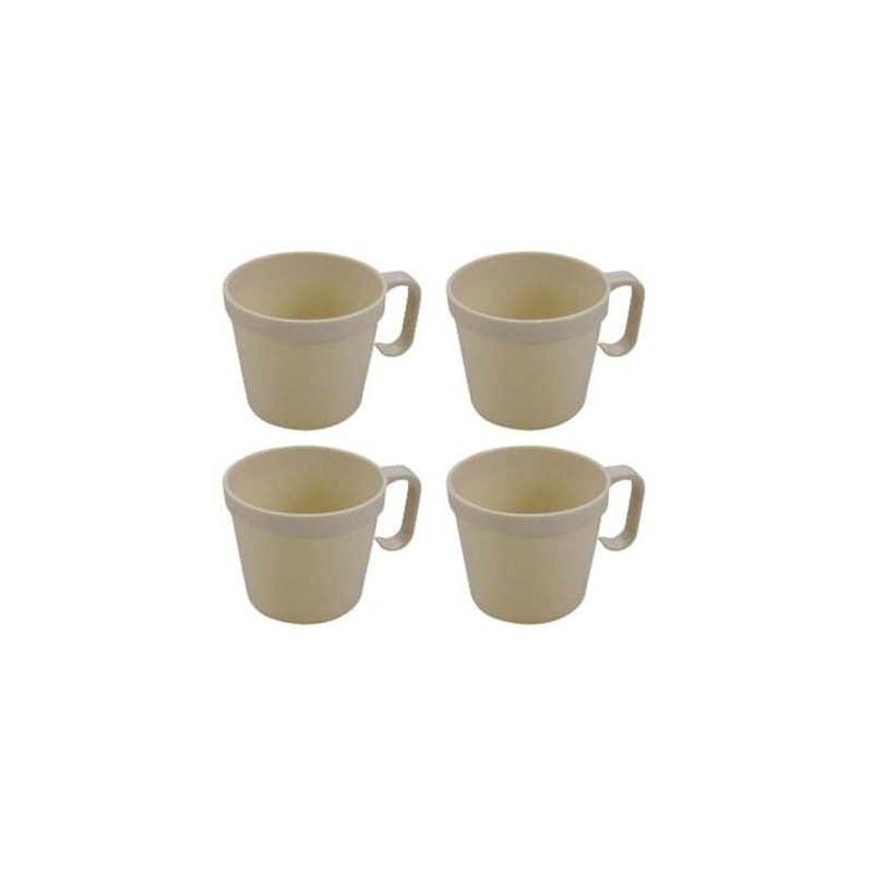Captain Stag MP-101 Outdoor Cup, Antibacterial, Set of 4, Sun