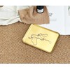 VCREATC 3 Pack Small Gold Tray, 8x6 Inch Stainless Steel