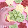 BESEK Christmas Cookie Cutters: 9 pcs Winter Snowflake Cookie Cutters