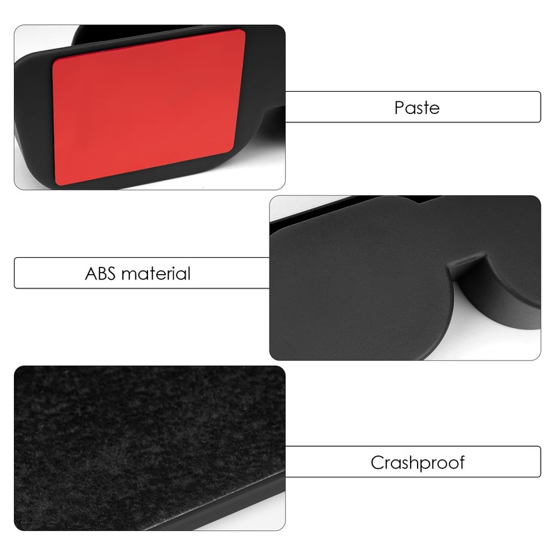 DODAMOUR Sunglass Holder for Car, ABS Glasses Storage Case, Self