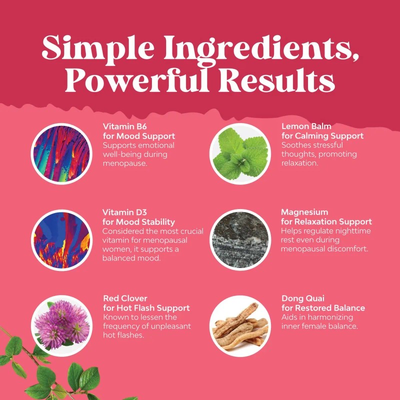 Natures Craft Suplemento Herbal Para Menopausia 60 Cápsulas