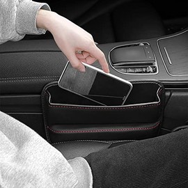 Littryee Bolsillo para Consola Coche  Colector Asientos Relleno Espacio Lateral Consola automóvil  Asientos Cuero PU Antideslizantes Catcher