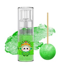 Green Edible Glitter Spray, 10g Food Grade Cake Glitter, Edible Glitter for Cocktails, Edible Shimmer Powder for Drinks, Cupcakes, Strawberries, Chocolate