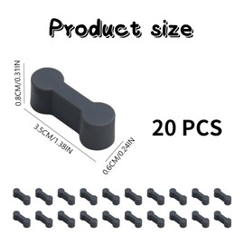 Pack of 20 Wooden Train Accessories, Rail Connectors, Wooden Railway, Wooden Rail Adapter Connector, Reusable Universal Track Connection Adapter for Toy Railways, Toy Train Track Connection