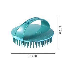 DDHOM 4Pack Hair Scalp Exfoliator Brush Dandruff Cleaning Brush, Flexible Scalp Massager Brush, Shower Scalp Shampoo Brush for Home, Office, Travel and Pets