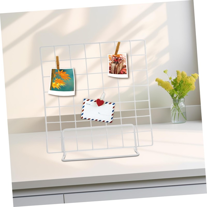 Alipis 2pcs Display Stand Tabletop Grid Display Wire Grid Display
