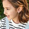Sterling Silver Mouse Stud Earrings - Sparkling Cubic Zirconia Cute