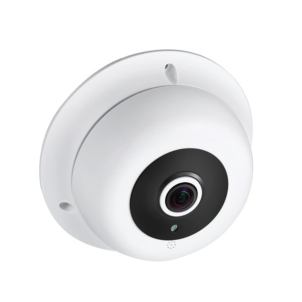 REVOTECH Indoor Dome Fisheye IP Camera with Microphone, HD 3MP
