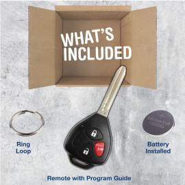 KeylessKing* Replacement For Toyota Yaris Scion tC iQ xD Remote Key MOZB41TG 3 Button 05-14