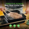 NutriChef 11’’ Nonstick Griddle & Grill Pan – Dishwasher Safe,