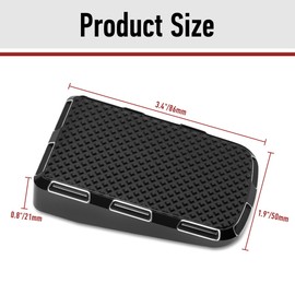 Motofunder Aluminum Alloy Extended Brake Peg Pedal Cover Compatible with Can Am Spyder F3 F3-S F3-T F3-LTD 2015+ Model Accessories (Particles Style)
