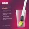 Innovine Stainless Steel Muddler, Ergonomic Design with Non-Scratch Plastic Foot,