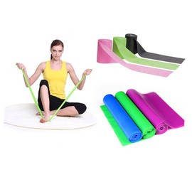 KICHOUSE Strength Training Bands Elastic Exercise Bands for Full Body Workout Fitness Yoga Pilates Ballet Physical Therapy