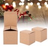 HERCHR Pack of 50 Kraft Paper Gift Boxes for Crafts,