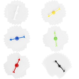 40 Pack Transparent Spinners Dry Erase Math Game Spinner with Rotating Arrows Clear Spinners for School Classroom Math Teaching Tools Family Holiday Party Game Supplies