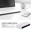 8 Port 10/100Mbps Ethernet Switch Support Desktop Wall Mount Unmanaged