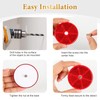 NCZCDZSW Round Rear Reflector Pack of 12 60 mm Cat