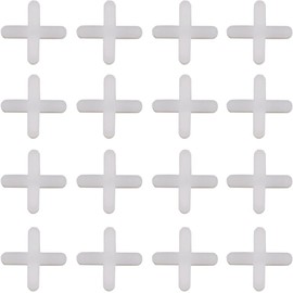 500 Pcs White Tile Spacers Tiles Leveler Spacers Tile Levelers Wall Floor Cross Spacers Tile Separators for Ceramic Tile and Stone Installation (2.5mm) Floor Leveling Compounds