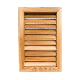 Miller Shingle Rectangle Clear Cedar Vent, Flush Mount - 12 inch x 18 inch