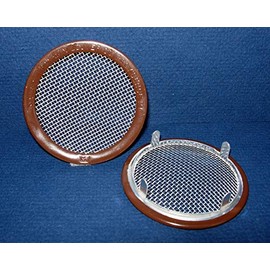 3" Round Open Screen Vent - tab Style - Brown - Pkg of 4