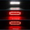 Partsam 2Pcs 6.3 inch Oval Led Stop Turn Tail Lights