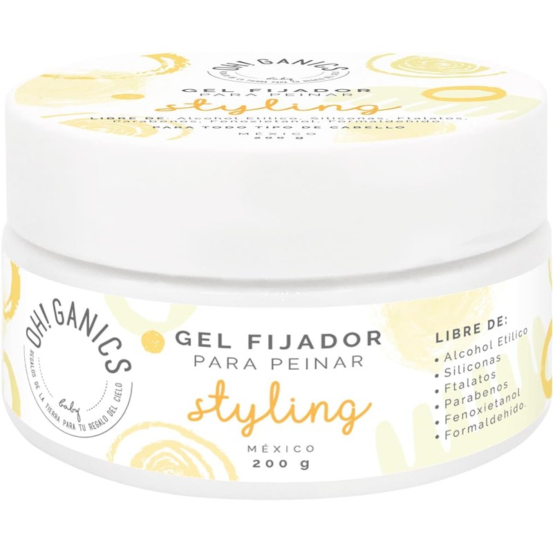 OH GANICS Gel Fijador para Peinar a tu Bebé 60
