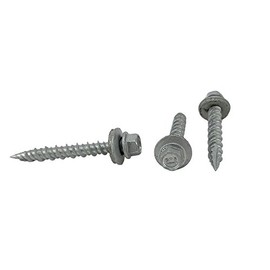 #10 x 1-1/2 Hex Washer Head Metal Roof Screw *(Multiple Sizes in Listing)* Self Starting/self Tapping Metal to Wood, Sheet Metal Roofing, siding Screws with EPDM Washer Seal. 100 PCS (#10 x 1-1/2")