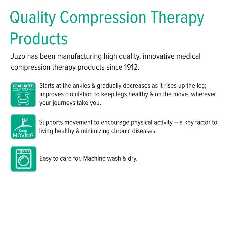 Juzo Basic 4410ad 15-20mmhg Knee-High Closed Toe Compression Stocking,Black, 5(V)