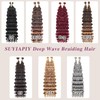 SUYIAPIY Deep Wave Bulk Hair for Braiding Boho Hair for