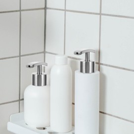 FRCOLOR 2pcs Shampoo Pump Dispenser Soaps Rust Proof soap Pump Dispenser Pump Head Liquid Bottle Pump Head Lotion Dispenser Pump soap Dispenser Pump Stainless Steel Round Bottle