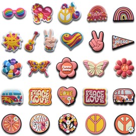 26PCS Shoe Charms for Clog, Cartoon Shoe Charms, Cute Shoe Decoration Charms, Pink Shoe Charms for Kid, Adults Girls Birthday Gift Party Favors Shoe DIY