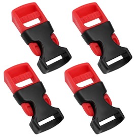 HAPPOW 4 Stück Klickverschluss, Steckschnalle aus hochfestem POM-Material, universelle Fahrradhelm Verschluss/Rucksack Schnalle/Gurtschnalle, Schnellverschluss, für Helmen Rucksäcken Gurten