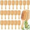 10 cepillos de pelo de bambú para mujeres, 8.46 x