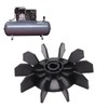 Fan Blades Replacement, 14mm Shaft 135mm Outer Diameter, Central Pneumatic