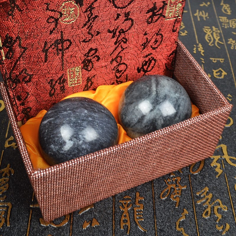 Feng Shui Stone Baoding Balls Chinese Health Exercise Stress Balls