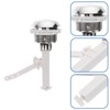 TOPBATHY Toilet Push Button Replacement Single Flush Toilet Switch Kit