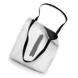 Creative Bold Dark Grey Letter I - Alphabet - Marker Design Tote Bag