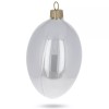 BESTPYSANKY Set of 6 White Glossy Glass Egg Ornaments 4