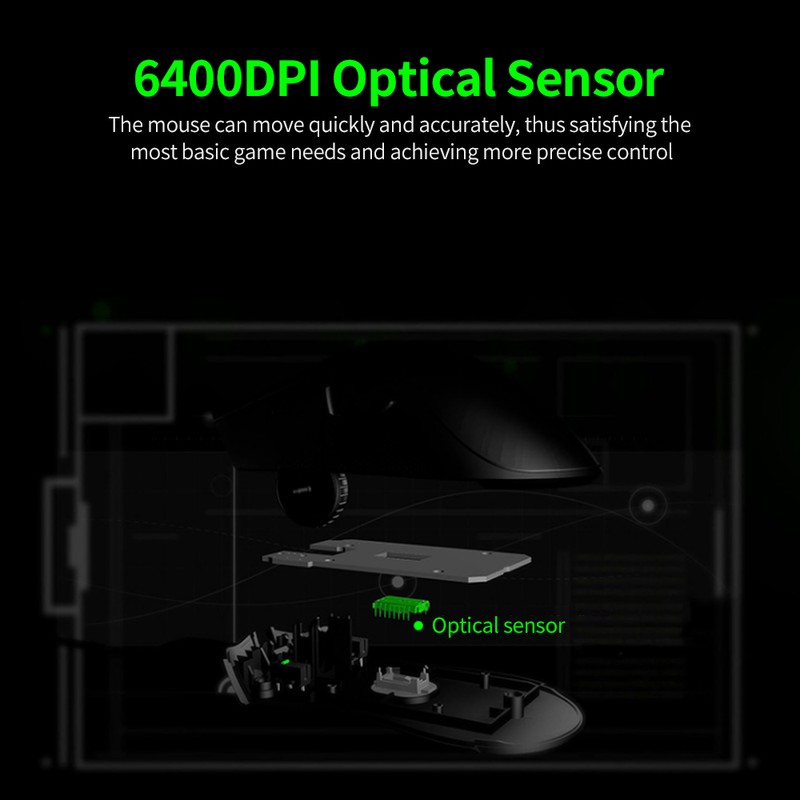 Razer DeathAdder Essential Wired Gaming Mouse Ergonomic Mice with 6400DPI