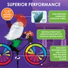 Bike Spinner Forest Gnome 30" – Whimsical Woodland Design, Weather-Resistant