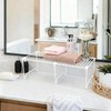 bvkotent 1/2-Piece Set cabinet organizer shelf,kitchen counter shelf,Foldable Pantry Shelf,Plate,