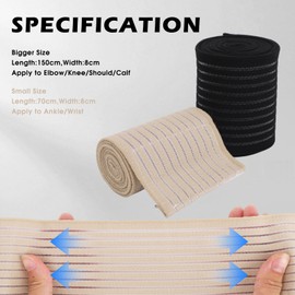 Ninnyi 4 Pcs Compression Bandage, Breathable Bandage for Knee Wraps Leg Support